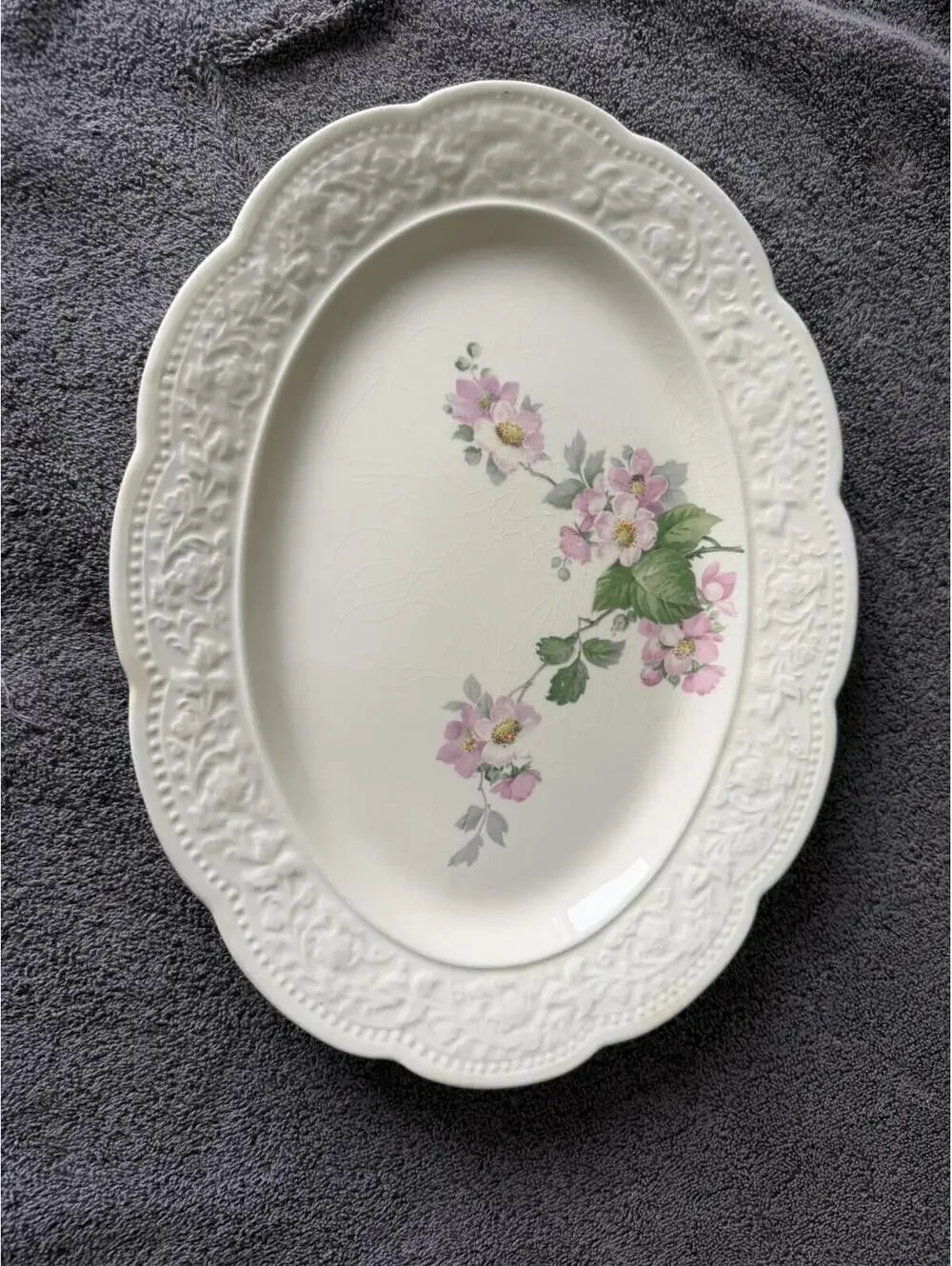 Vintage Edwin M. Knowles China 13 inch Serving platter/tray, 1930s–1950s. - Picture 1 of 3